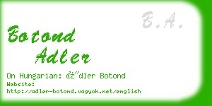 botond adler business card